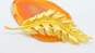 Vintage Coro Gold Tone Leaf Feather Brooch 14.5g image number 1