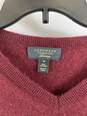 Charter Club Women Red V-Neck Sweater M image number 3