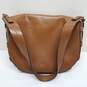 Vince Camuto Brown Leather Shoulder Bag image number 1
