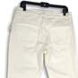 NWT Free People Womens White Denim 5-Pocket Design Flared Jeans Size 31 image number 4