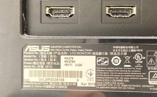 ASUS MX279 27" Monitor image number 6