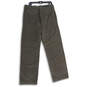 NWT Mens Gray Flat Front Slash Pocket Straight Leg Chino Pants Size 35X34 image number 2