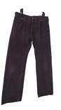 Mens Black Stretch Dark Wash Pockets Straight Leg Denim Jeans 40X34 image number 2