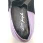 Free People Velvet Colorblock Slip Ons Sneakers Black Purple 9.5 image number 8
