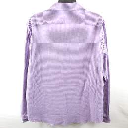 Tommy Hilfiger Men Purple Plaid Button Up Shirt L NWT alternative image