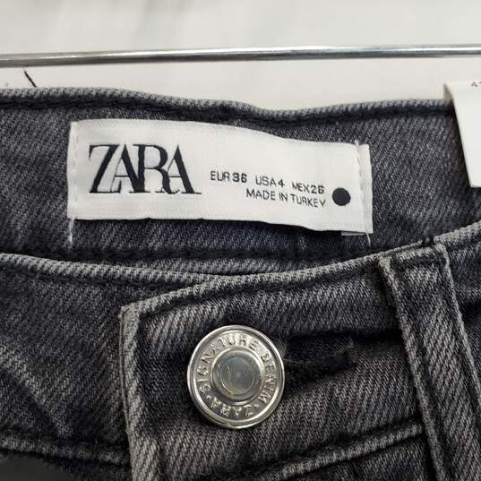 Zara Slim Full Length Pants Sz 4 Tall image number 2