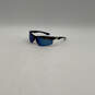 Mens Blue Polarized Sports Half Frame Cycling Wrap Sunglasses image number 1
