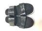 Vionic Sz 11 Womens Strappy Leather Brandi Black Platform Sandals Shoes image number 5