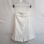 Love, Bonito white sleeveless wide leg shorts romper w tie back S nwt image number 1