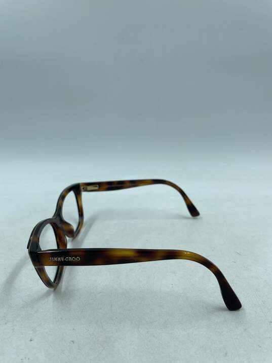 Jimmy Choo Tortoise Oval Eyeglasses Rx image number 4