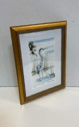 "Posing" Print of Blue Heron in the Wetlands by Stephen D. West Signed alternative image