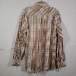 Mens Plaid Regular Fit Long Sleeve Collared Button-Up Shirt Size Large alternative image