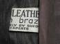 Wolens Men's Brown Leather Coat Size 42 image number 7