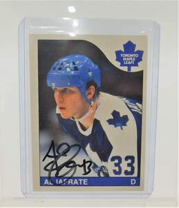 Al Iafrate Autographed Hockey Card Toronto Maple Leafs
