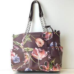 Dana Buchman Floral Print Shoulder Bag Multicolor