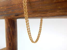 14K Yellow Gold Fancy Braided Chain Bracelet 3.5g
