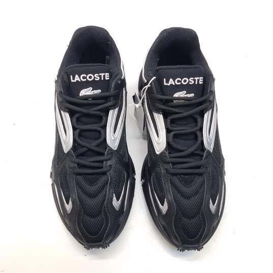 Lacoste L003 2K24 Black Silver Sneakers Men's Size 9 image number 5