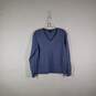 Mens Knitted V-Neck Long Sleeve Pullover Sweater Size Large image number 1