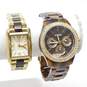 Fossil 2795 & 3330 Rhinestone Tortoise Shell Watches 120.7g image number 1