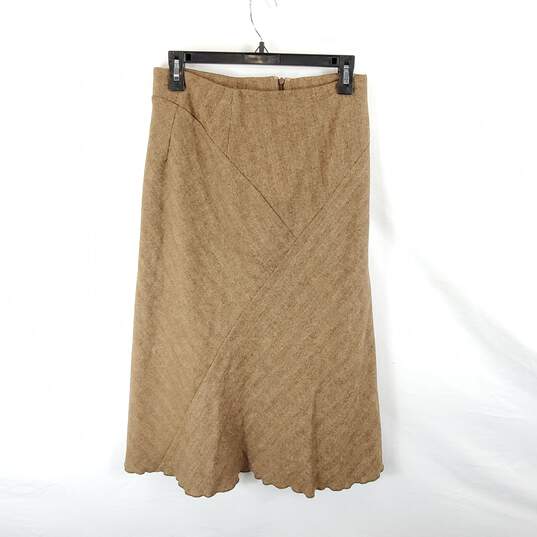 MaxiMara Women Brown Pencil Skirt Sz 10 image number 1