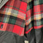 Mens Black Long Sleeve Pockets Button Front Windbreaker Jacket Size XXL image number 4