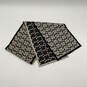 Womens Black Signature Print Wool Multipurpose Rectangle Scarf One Size image number 1