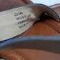 AUTHENTICATED WMNS COACH 'VELVET' LEATHER WEDGE STRAPPY SANDALS SZ 9 image number 7