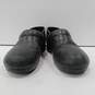 Unisex Black Leather Clogs Size 42 image number 2