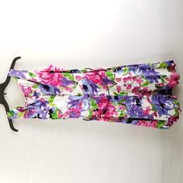 Black Label Evan Picone Women Floral Multicolor Sleeveless Maxi Dress L 14 alternative image