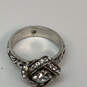 Designer Brighton Silver-Tone Crustal Cut Stone Eternity Knot Stylish Ring image number 4