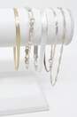 925 & 925 Vermeil Herringbone Twisted & Figaro Chain Bracelets 18.6g image number 2