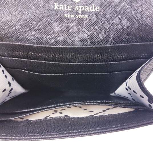 Kate Spade Saffiano Leather Keychain Card Holder Black image number 5
