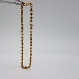 14k Gold 3mm Rope Chain Bracelet 5.2g alternative image