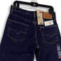 NWT Mens Blue Denim Dark Wash Relaxed Fit Straight Leg Jeans Size W32xL30 image number 4