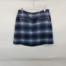 Kate Spade Blue  Faux Fur Mini Skirt WM Size 6