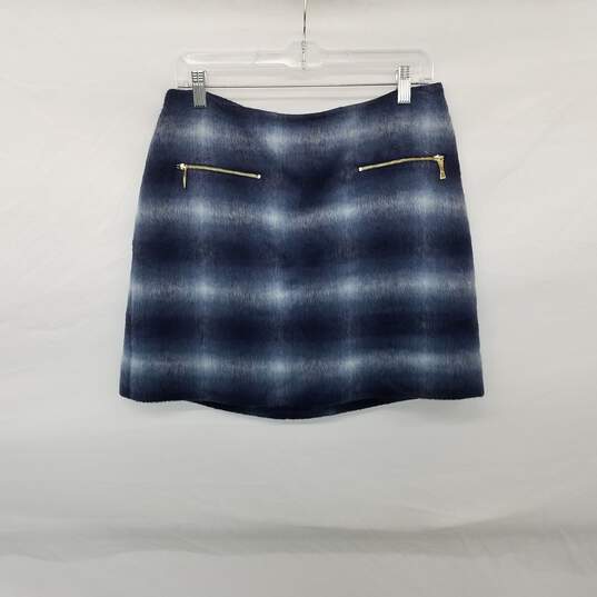 Kate Spade Blue  Faux Fur Mini Skirt WM Size 6 image number 1