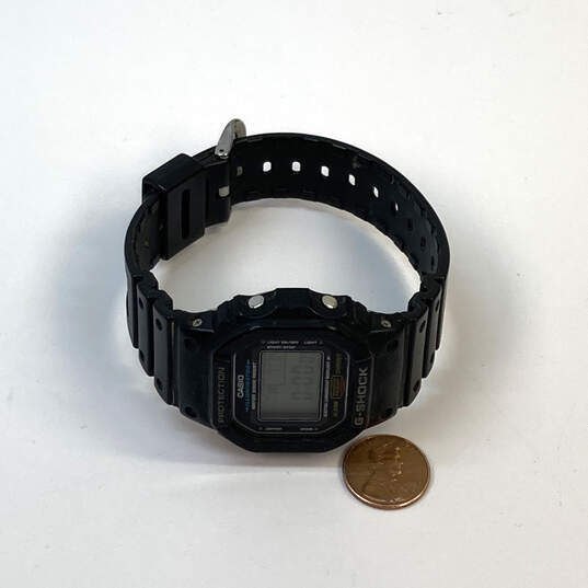 Designer Casio G-Shock DW5600 Black Water Resistant Digital Wristwatch image number 3