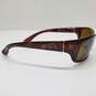 RAY-BAN RB4115 POLARIZED BROWN TORTOISE WRAP SUNGLASSES image number 4