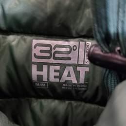 32 Degrees Heat Men Green Puffer Nylon Jacket Sz M NWT alternative image