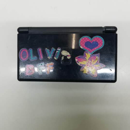 Nintendo DS Lite USG-001 Handheld Game Console Black #2 image number 2