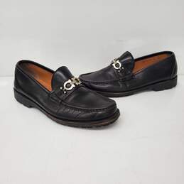 Salvatore Ferragamo MN's Dark Brown Leather Loafers Size 10.5 Authenticated alternative image