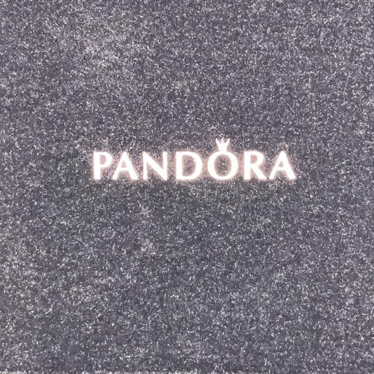 Designer Pandora Moments Silver CZ Stone Moon Star Bangle Bracelet With Box image number 4
