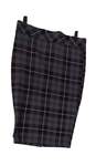 Women Gray Black Plaid Casual Straight And Pencil Skirt Size 00 image number 3