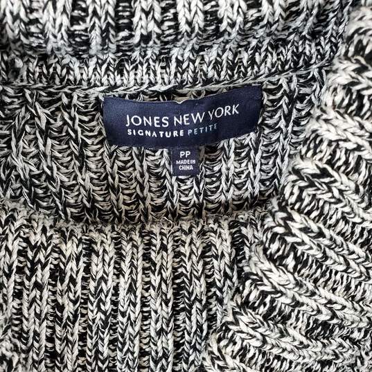Jones New York Women Gray Sweater Sz PP NWT image number 2