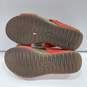 Women's Clarks Orange Wedge Sandals Size 6 image number 6