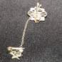 10K White Gold Freemason Eastern Star Pin - 1.39g image number 2