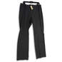 NWT Womens Gray Flat Front Slash Pocket Straight Leg Dress Pants Sz 14 Tall image number 3