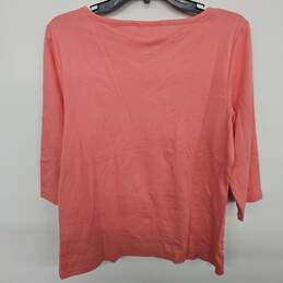 Christopher & Banks Pink Stripped Shirt alternative image