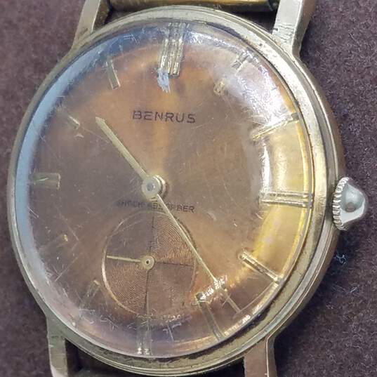 Benrus Swiss 32mm WR Stainless Steel Vintage Sub-Dial Analog Watch 47.0g image number 3