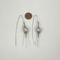 Designer Robert Lee Morris Silver-Tone Beaded Dangle Drop Earrings image number 4